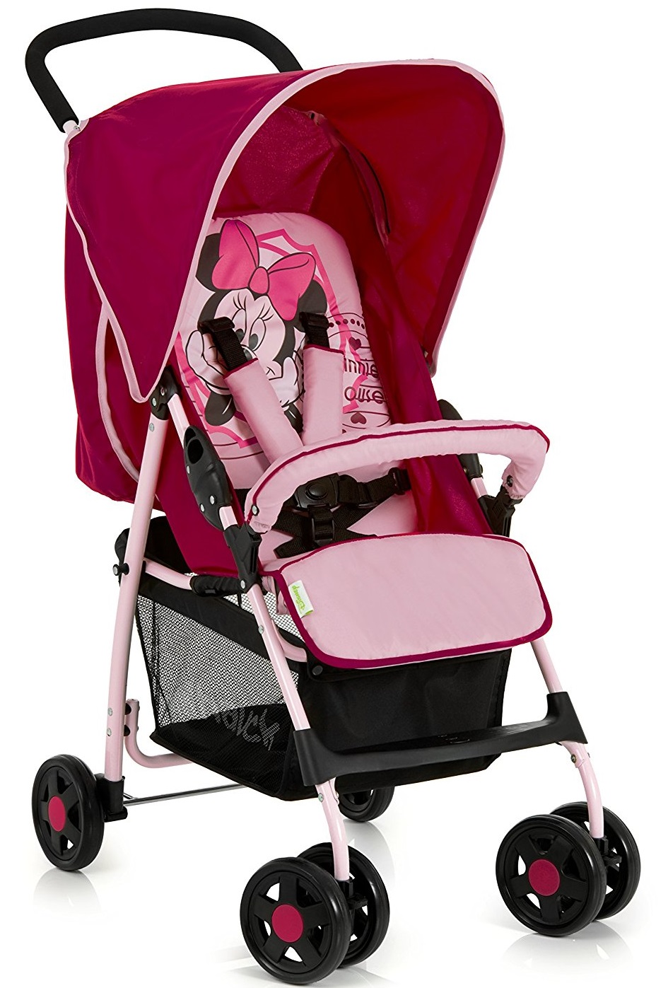 poussette canne minnie rose